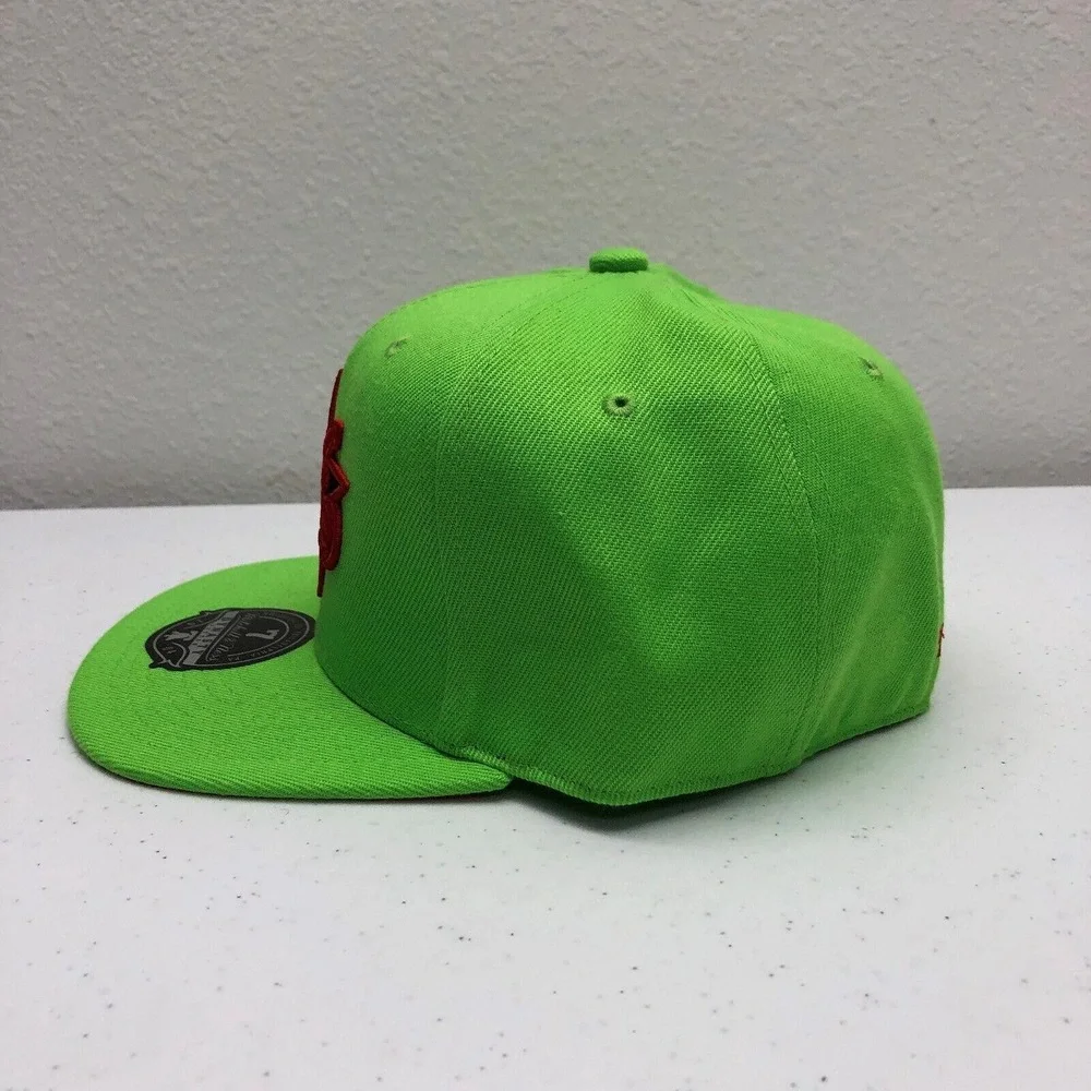 Philadelphia 76ers Hat Cap Fitted Mens 7 Green NBA Basketball Mitchell & Ness